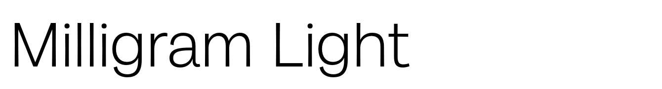 Milligram Light